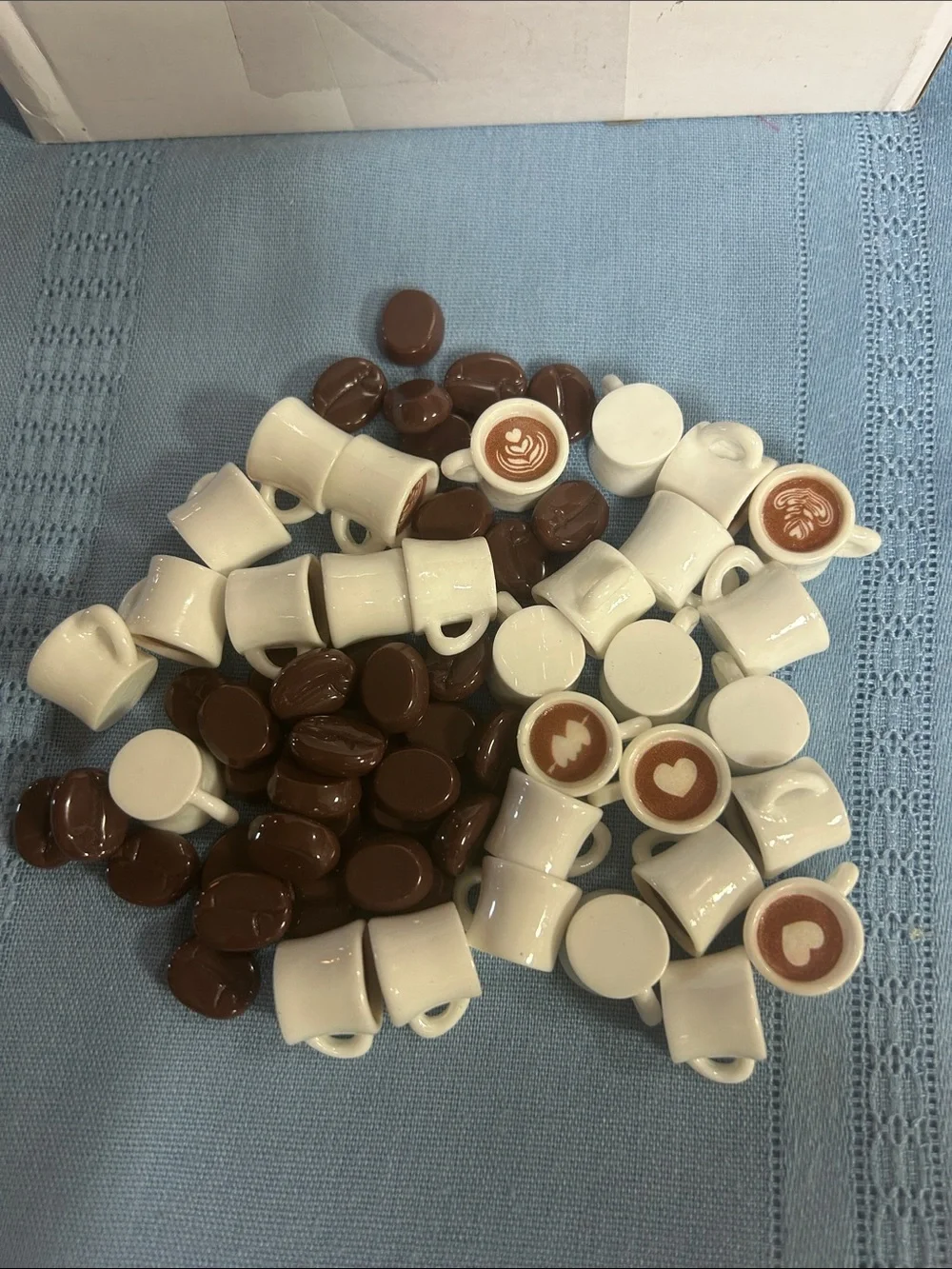 Miniature Coffee Mugs with Coffee Beans